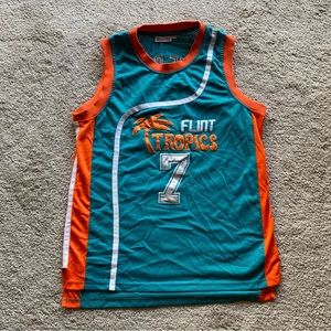 Flint Tropics, Coffee Black, Basketball Jersey